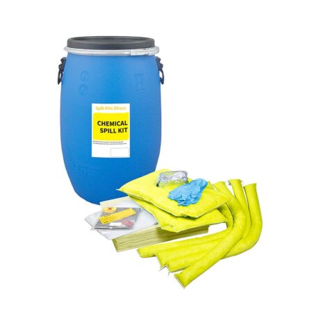 Chemical Spill Kit - blue barrel 60 litre