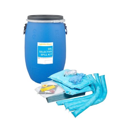 Oil Spill Kit - blue barrel