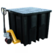 Spill Pallet - IBC single 4 way entry - recycled